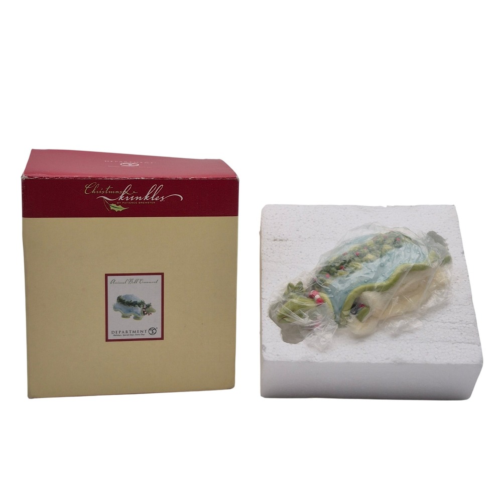 Department 56 Animal Turtle Bell Ornament by Patience Brewster Krinkles
